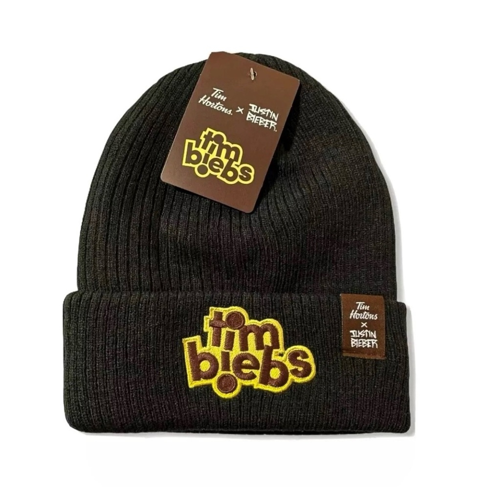 TimBiebs Beanie/Hat/Tuque Tim Hortons x Justin Bieber Knit Cap with Tags